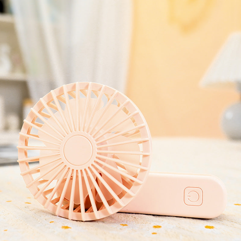 Frauen Tragbarer Handventilator mit integriertem Griff und USB-Anschluss Brehn