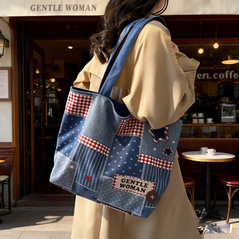 Chic Denim Patchrk Tragetasche Brehn