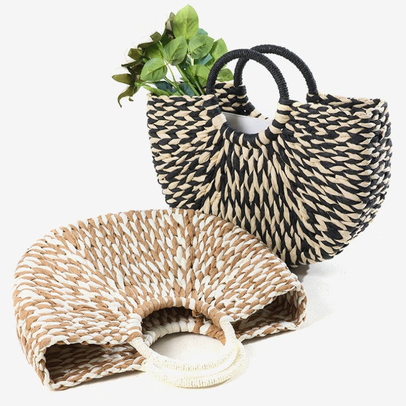 Damen Handtasche mit innovativem, geflochtenem Design Brehn