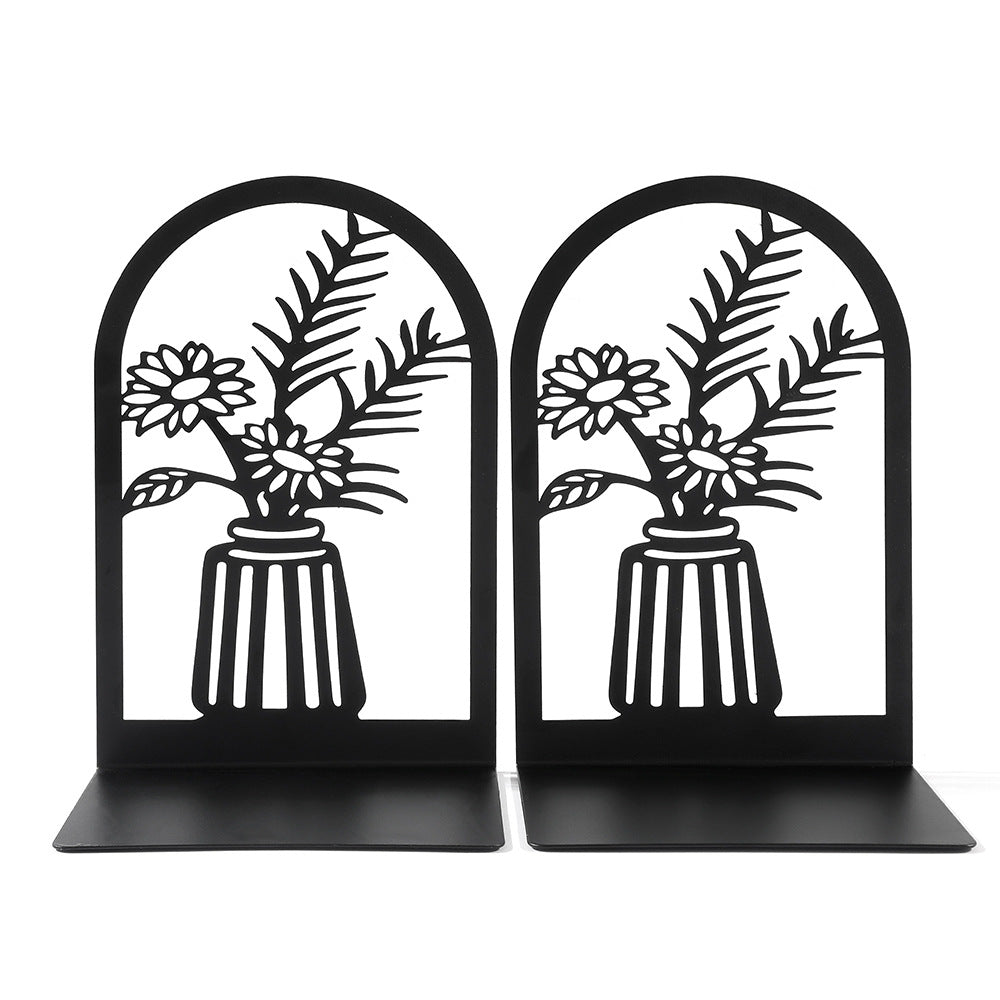 Dekorative florale Metallbuchstützen