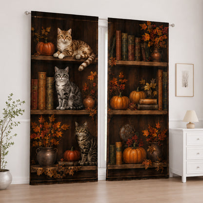Künstlerische florale Schwanenprint-Fenstervorhänge