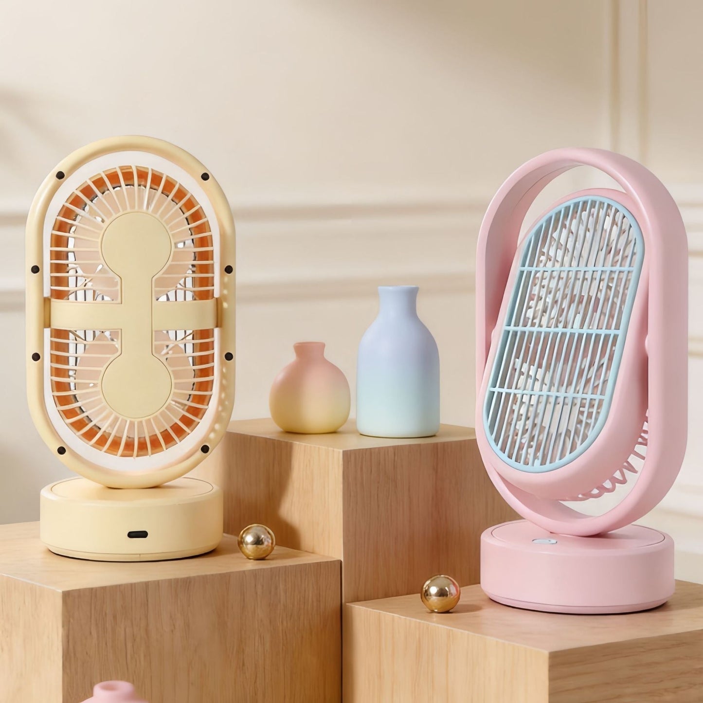 Frauen Hochleistungs-Tischventilator mit mehreren einstellbaren Neigungswinkeln Brehn