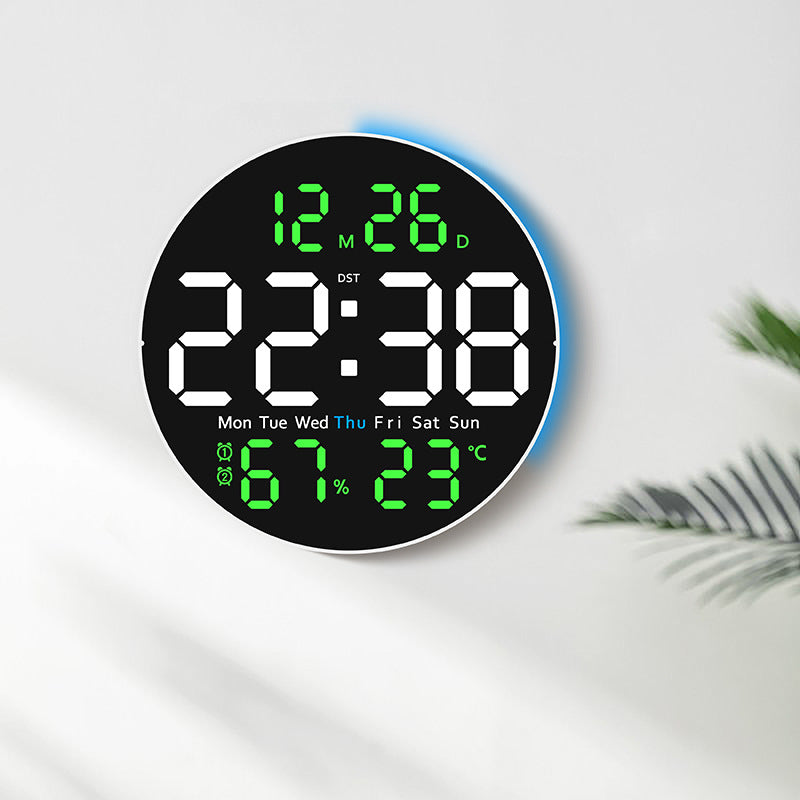 Digitaler LED-Wecker mit Hygrometer und Temperaturanzeige Brehn