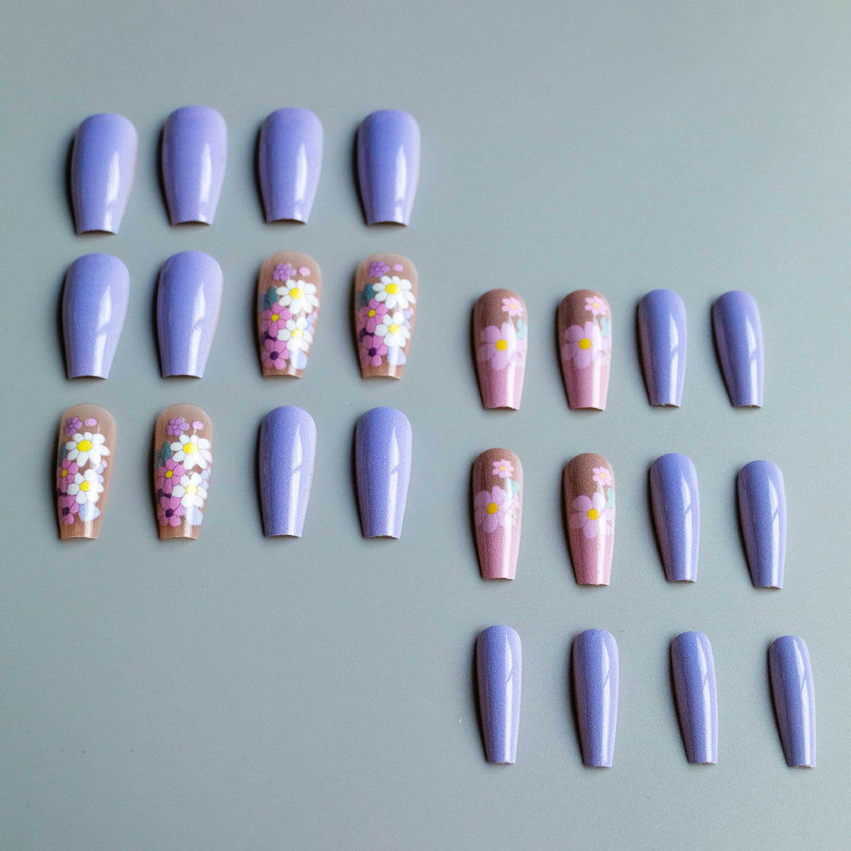 Florales Acryl-Nagelkunst-Kit