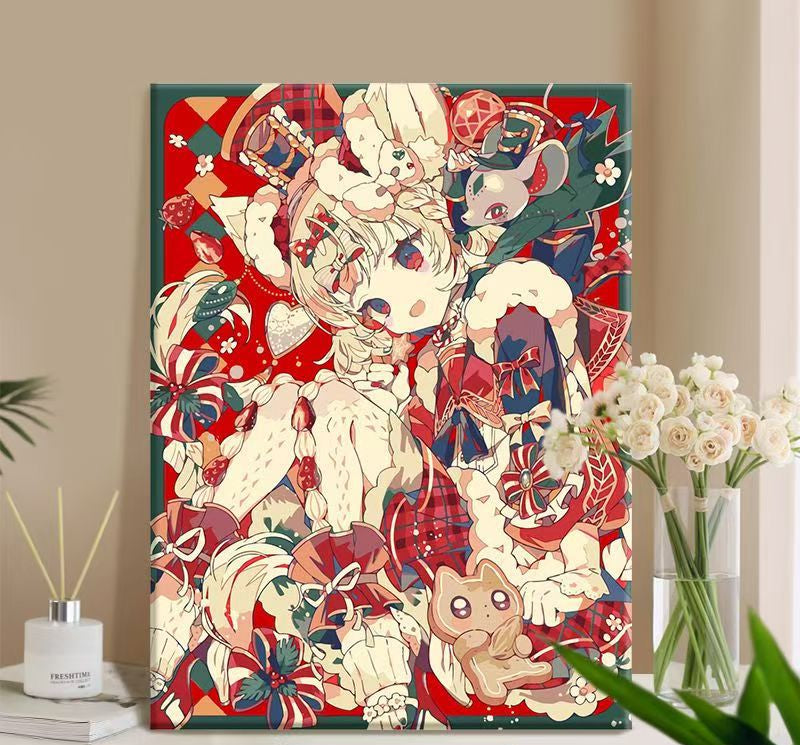 Verspielt Anime-Themen Canvas Kunstdruck Brehn