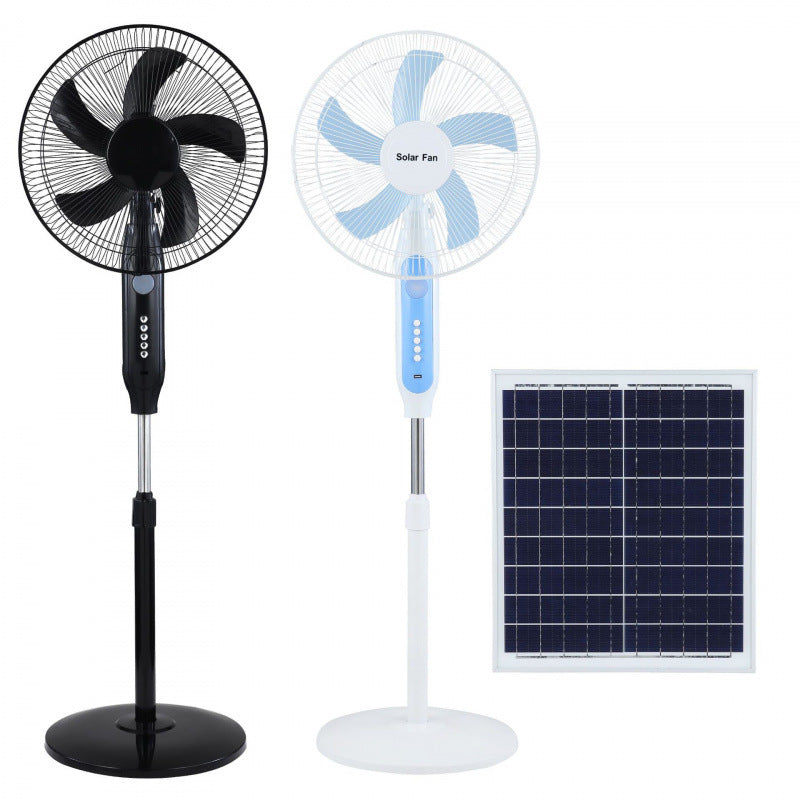 Unisex Solarbetriebenes Standventilator mit Fernbedienung und einstellbarer Höhe Brehn