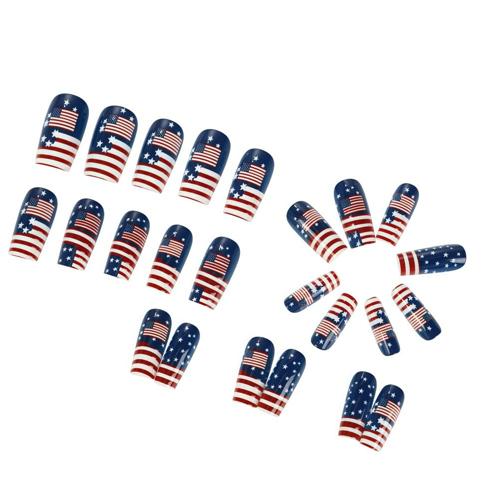 Kunstnägel mit patriotischem Flaggenmotiv Brehn