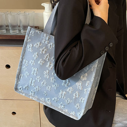 Blumenmuster Mini Tote Bag