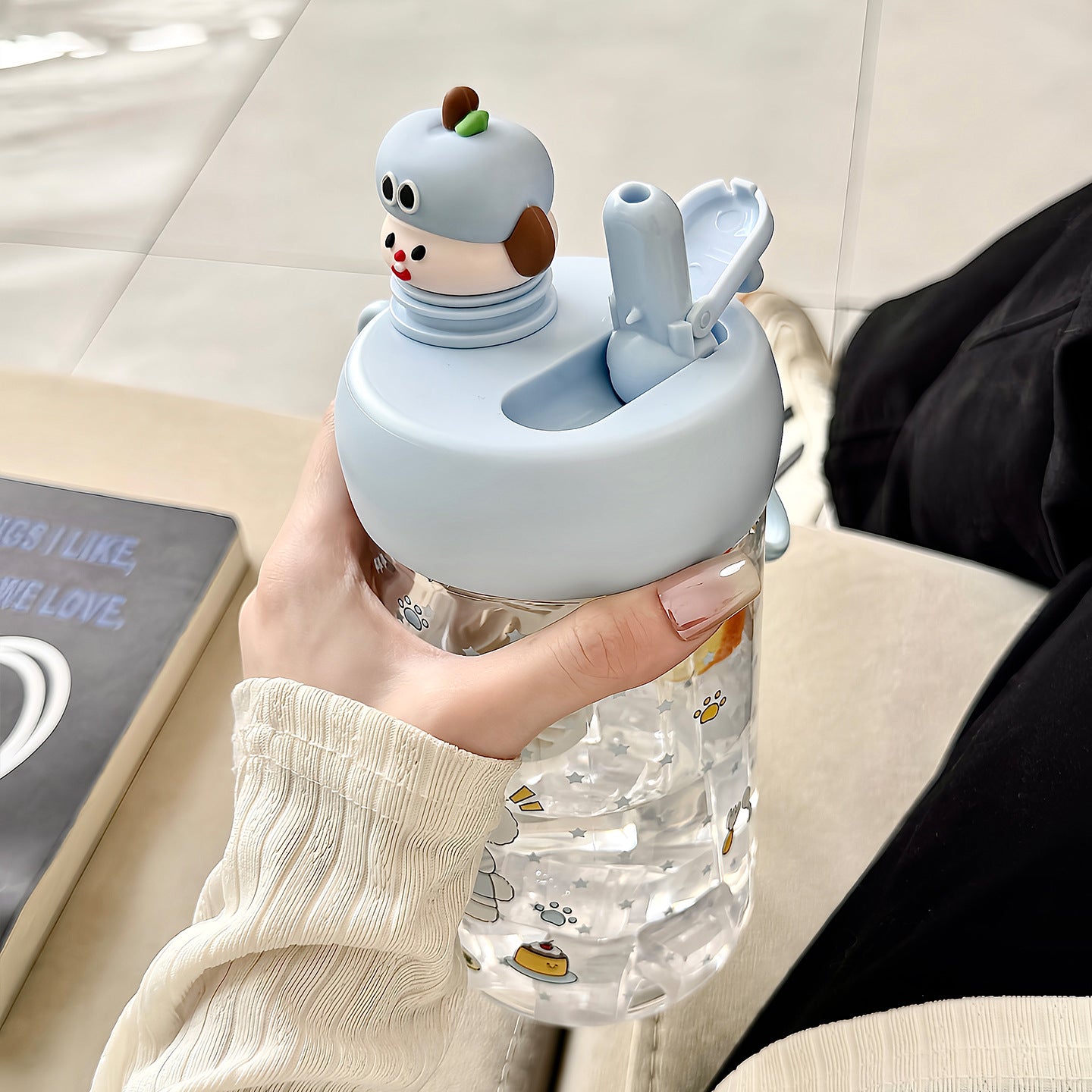 Unisex Trinkflasche mit fröhlichem Weihnachtsdesign Brehn