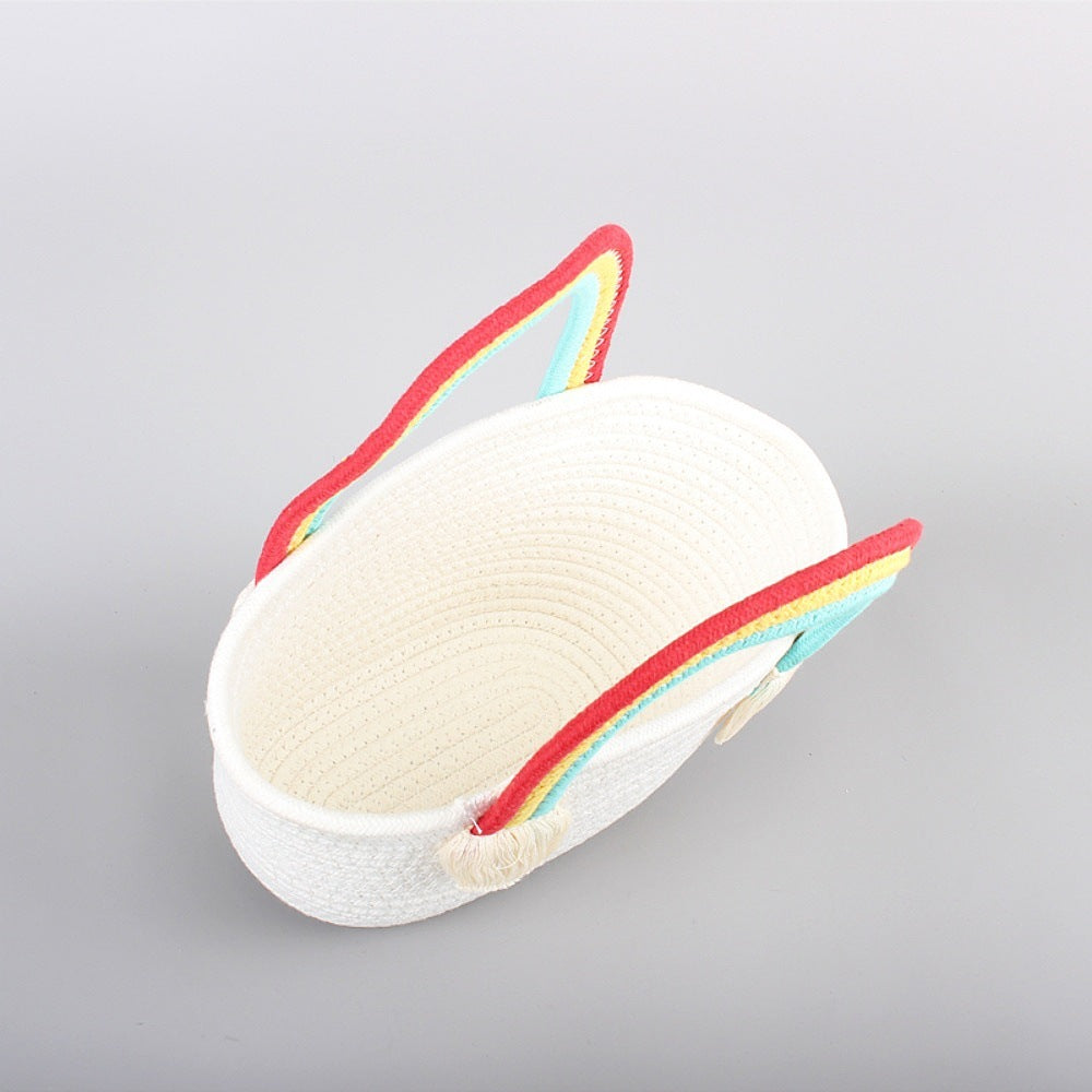 Stilvolle Strandtasche mit Buntem Regenbogenakzent Brehn