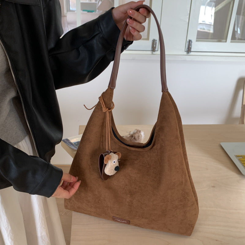 Premium Wildleder Slouchy Tote Bag Brehn
