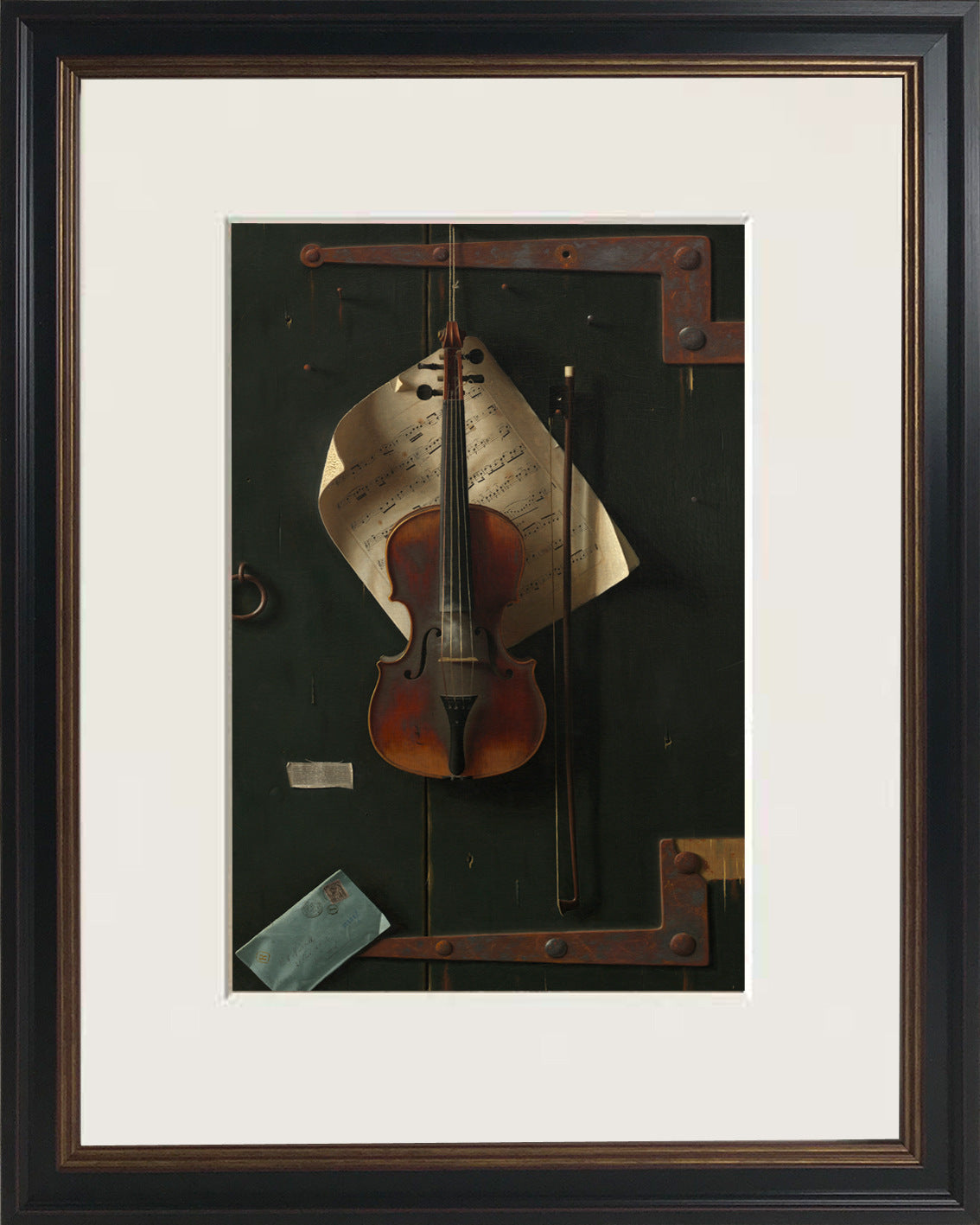 Vintage inspirierte kunstvoll gerahmte Kunstwerke