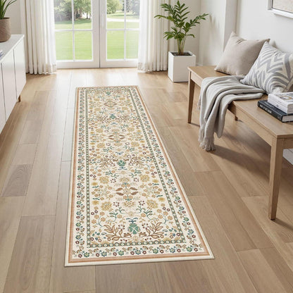 Vintage Floral Runner Teppich Brehn