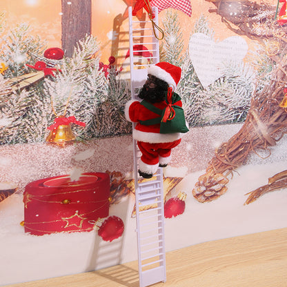Dekorativer Weihnachtsmann mit Leiter Brehn