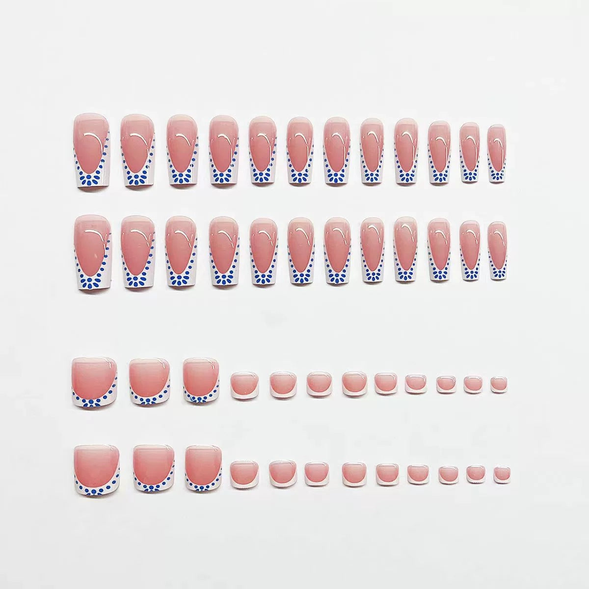 Künstlerisches französisches Spitzen-Nageldesign Brehn