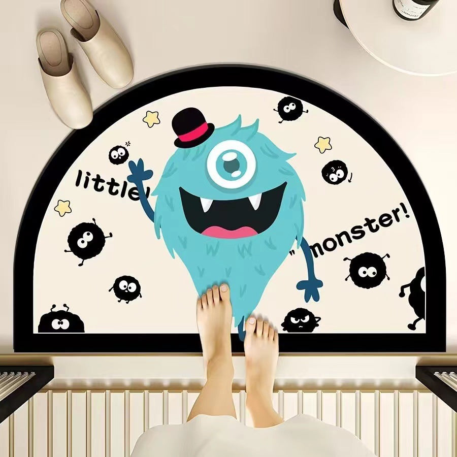Verspielte Monster-Themen-Badmatte Brehn
