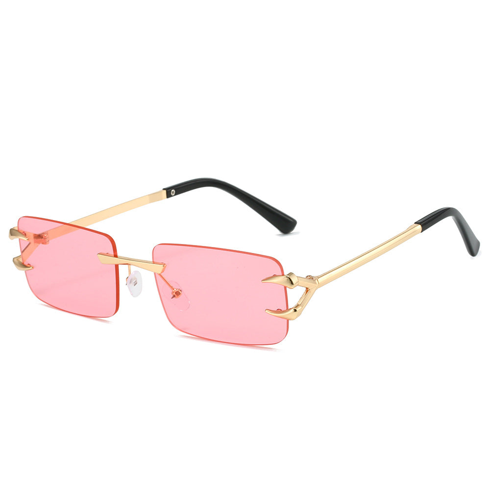 Damen futuristische Sonnenbrille mit innovativem Gestell und witterungsbeständigen Gläsern Brehn