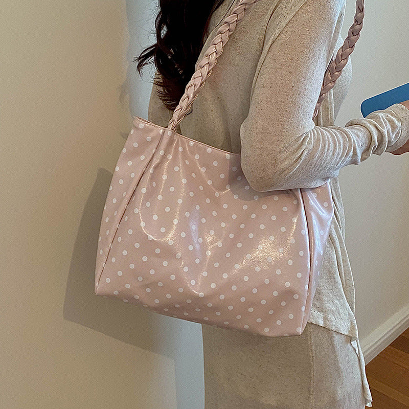 Polka-Dot-Muster-Handtasche
