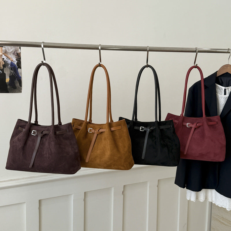 Weiche Wildleder-Tote Tasche