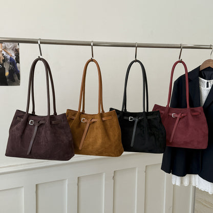 Weiche Wildleder-Tote Tasche