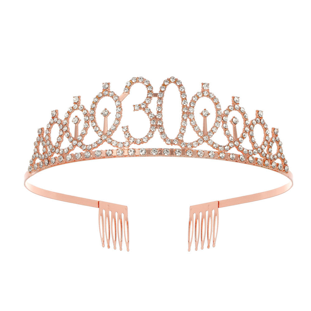 Damen Kristallverzierte Tiara mit elegantem Design Brehn