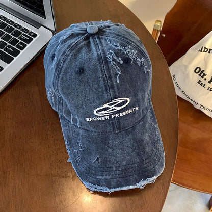 Herren Distressed Denim Baseball Cap Brehn 1784270624