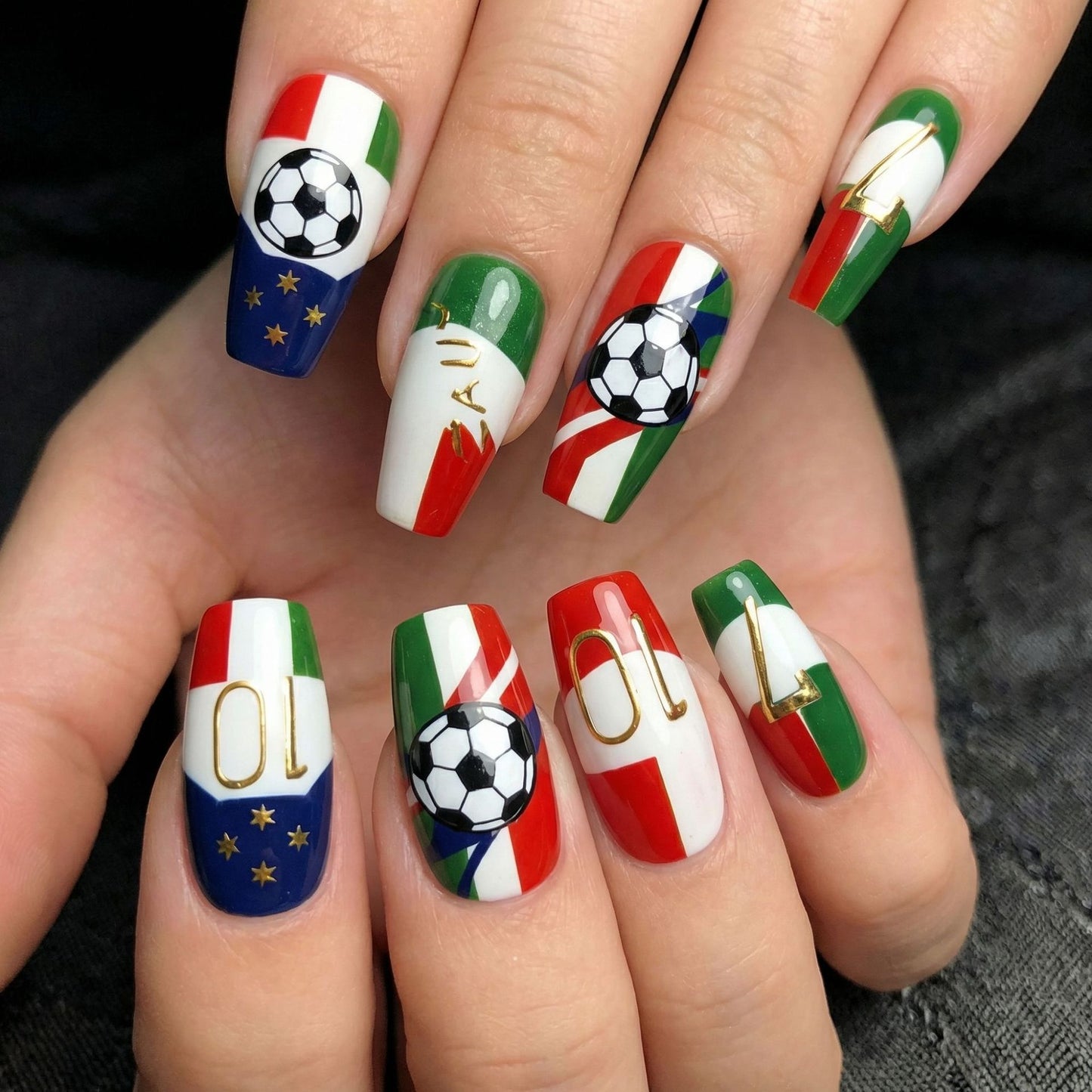 Sportliche Nagelkunst Design Brehn