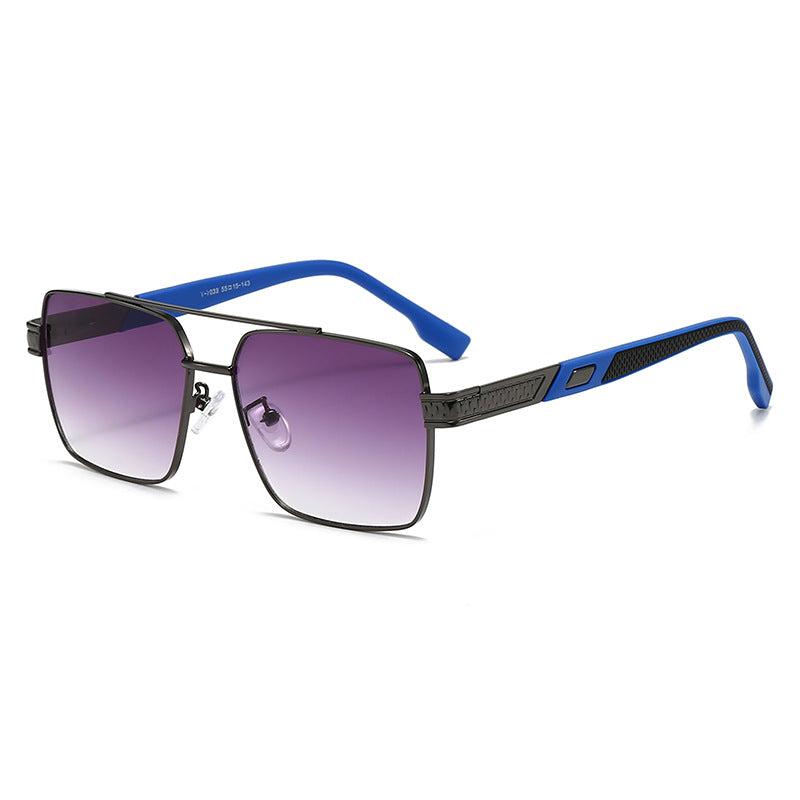 Damen modische quadratische Sonnenbrille mit stylischen Gummibügeln Brehn
