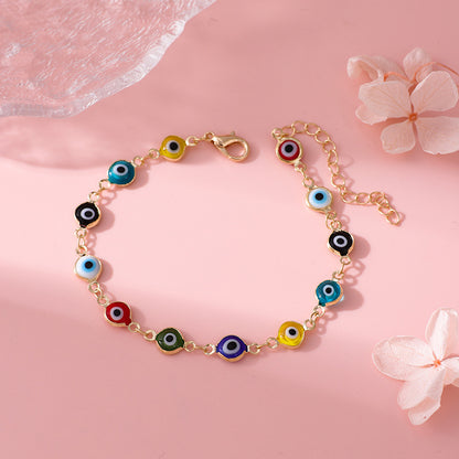 Dekorativer böser Blick Charme Armband Brehn