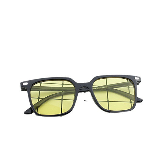 Damen moderne quadratische Sonnenbrille mit minimalistischer Rahmenstruktur Brehn