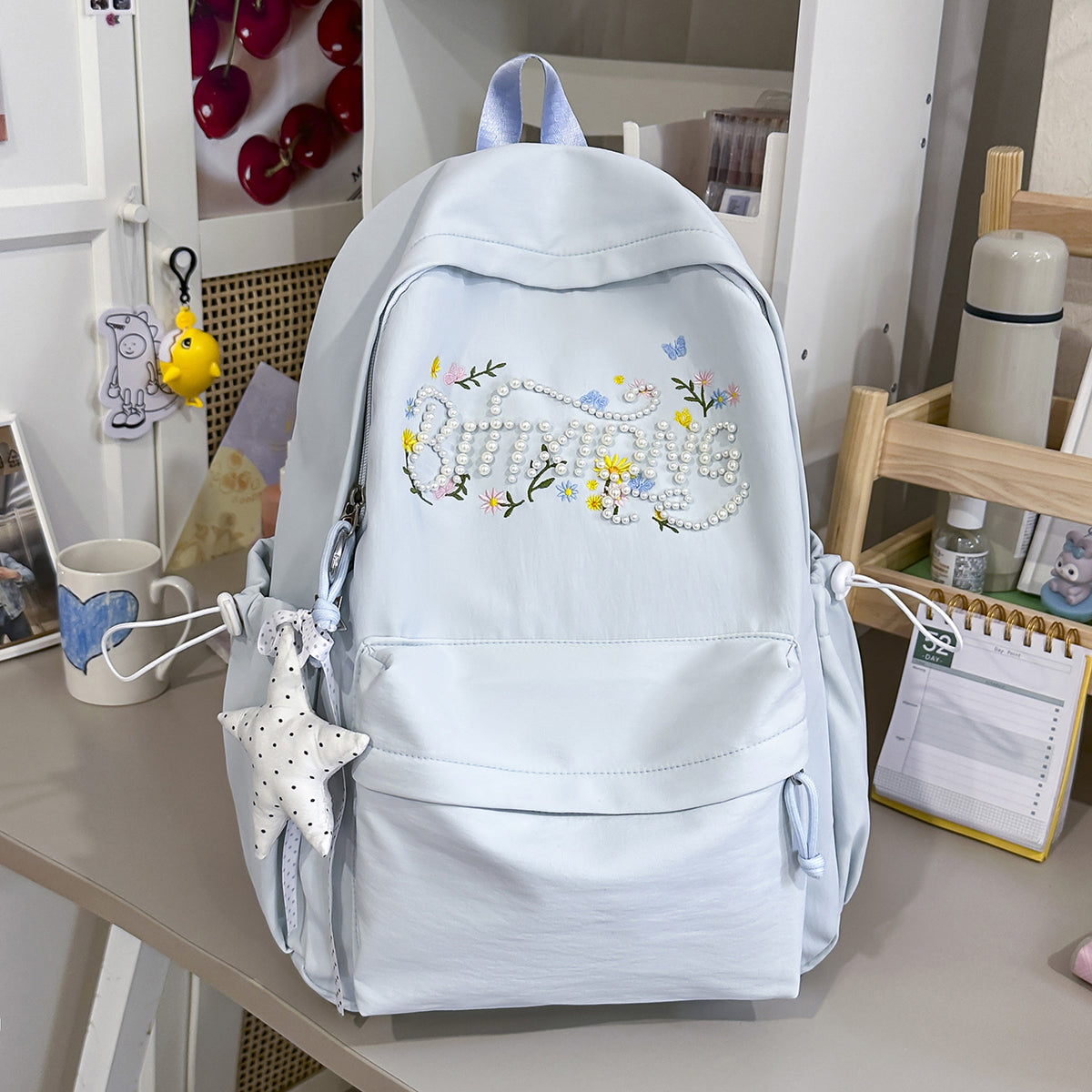 Stylische bestickte Freizeit-Rucksack Brehn 1791205296