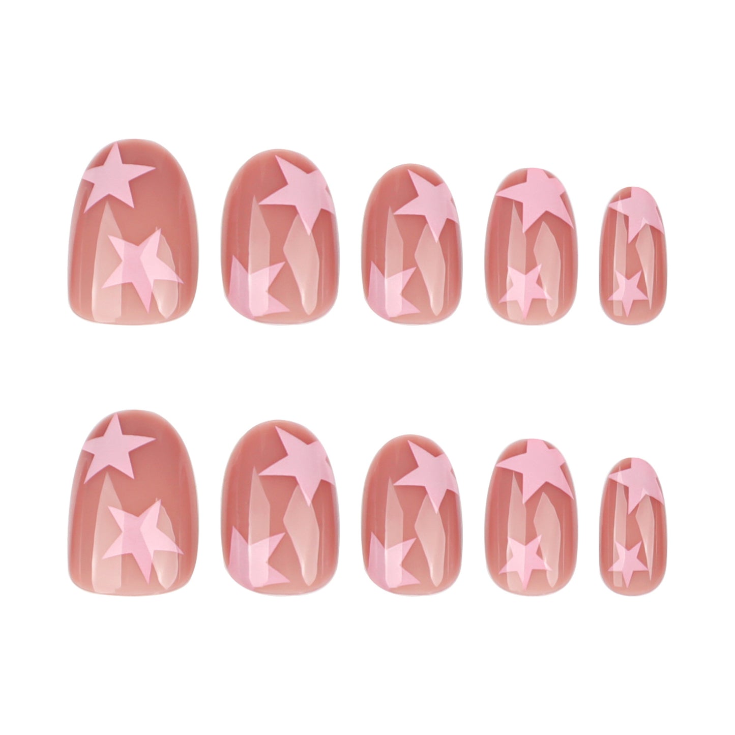Sternen Design Press-On Nagel Set Brehn