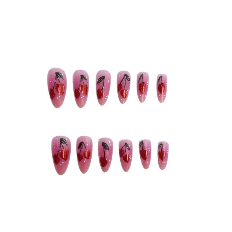 Kunstnail Art mit Kirschdesign Brehn