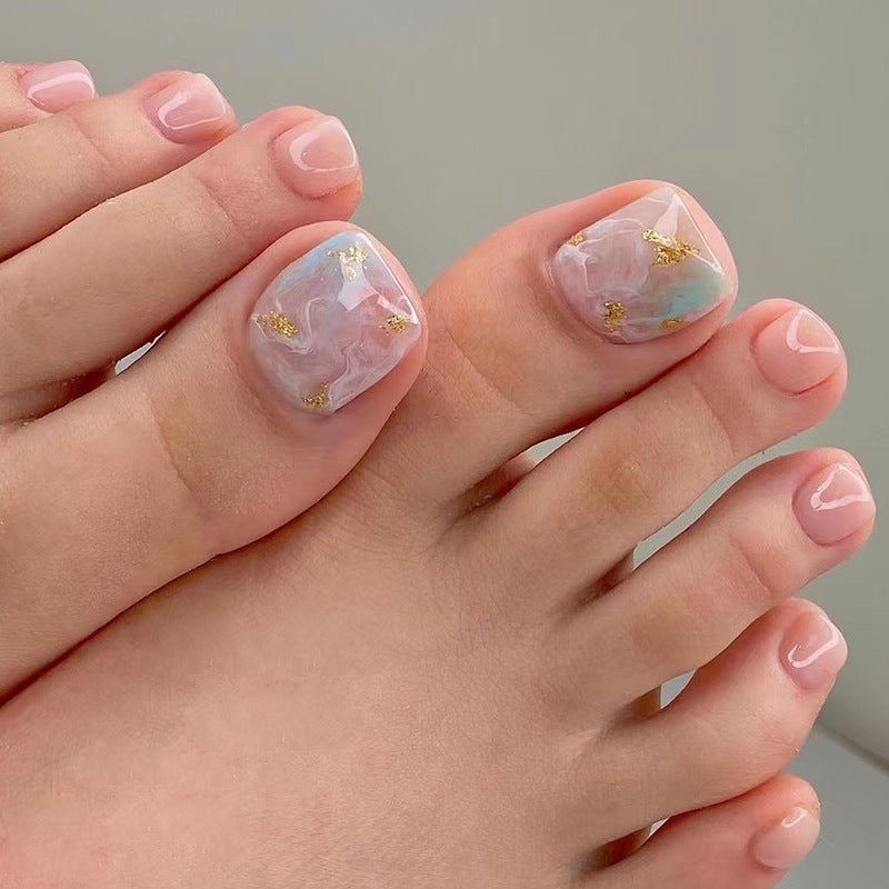 Kunstvolle Fußnagelgestaltung mit Göttlichem Schmetterlingsdesign Brehn