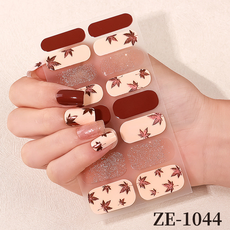 Blumen Design Nagelkunst Wraps