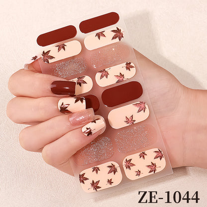 Blumen Design Nagelkunst Wraps