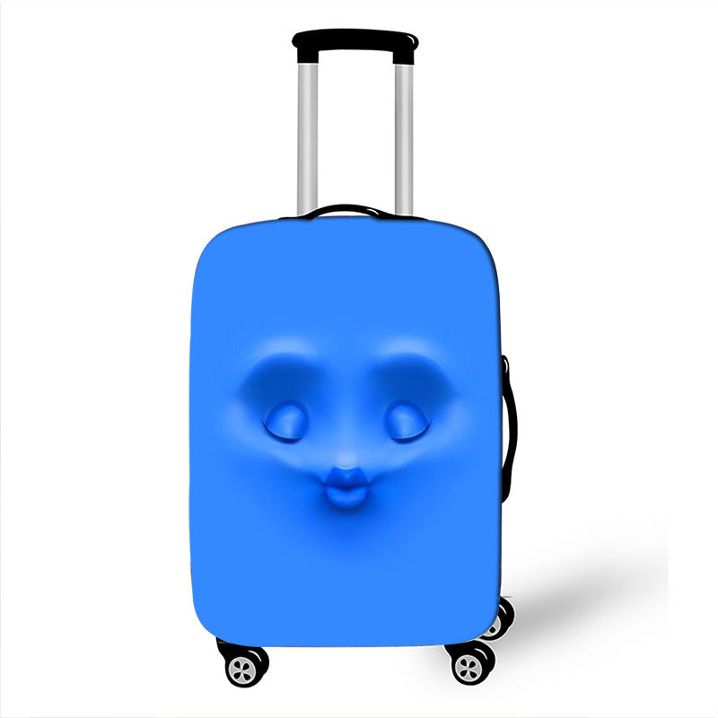 Unisex Hartschalenreisekoffer mit lustigem Cartoon-Gesicht Brehn