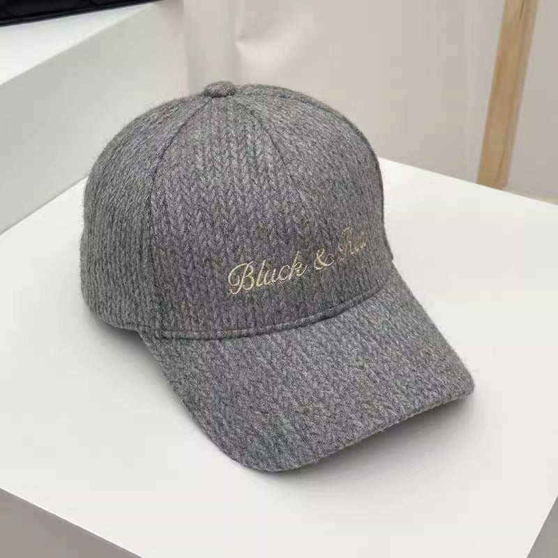 Damen Bestickte Freizeit Strick Baseballmütze Brehn