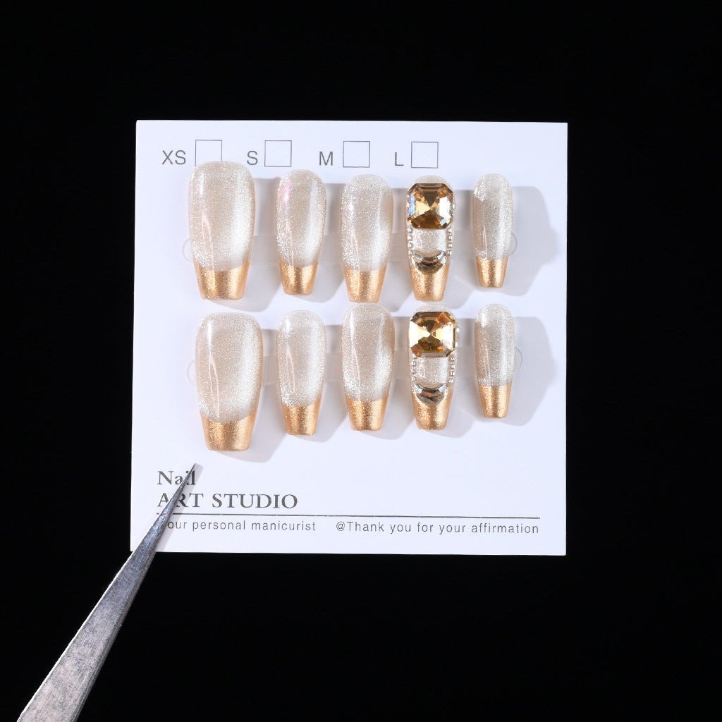 Premium Dekorativer Druck-On-Nagelset Brehn