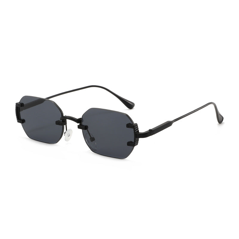 Damen geometrische Sonnenbrille mit luxuriösem Metallgestell und schützendem UV-Filter Brehn