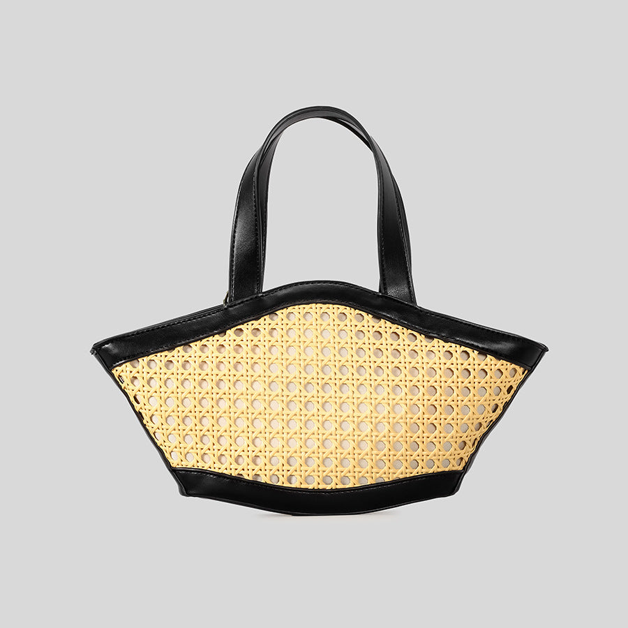 Elegante Gewebte Statement Tote