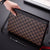 Leder Kariertes Dokumenten-Clutch Brehn