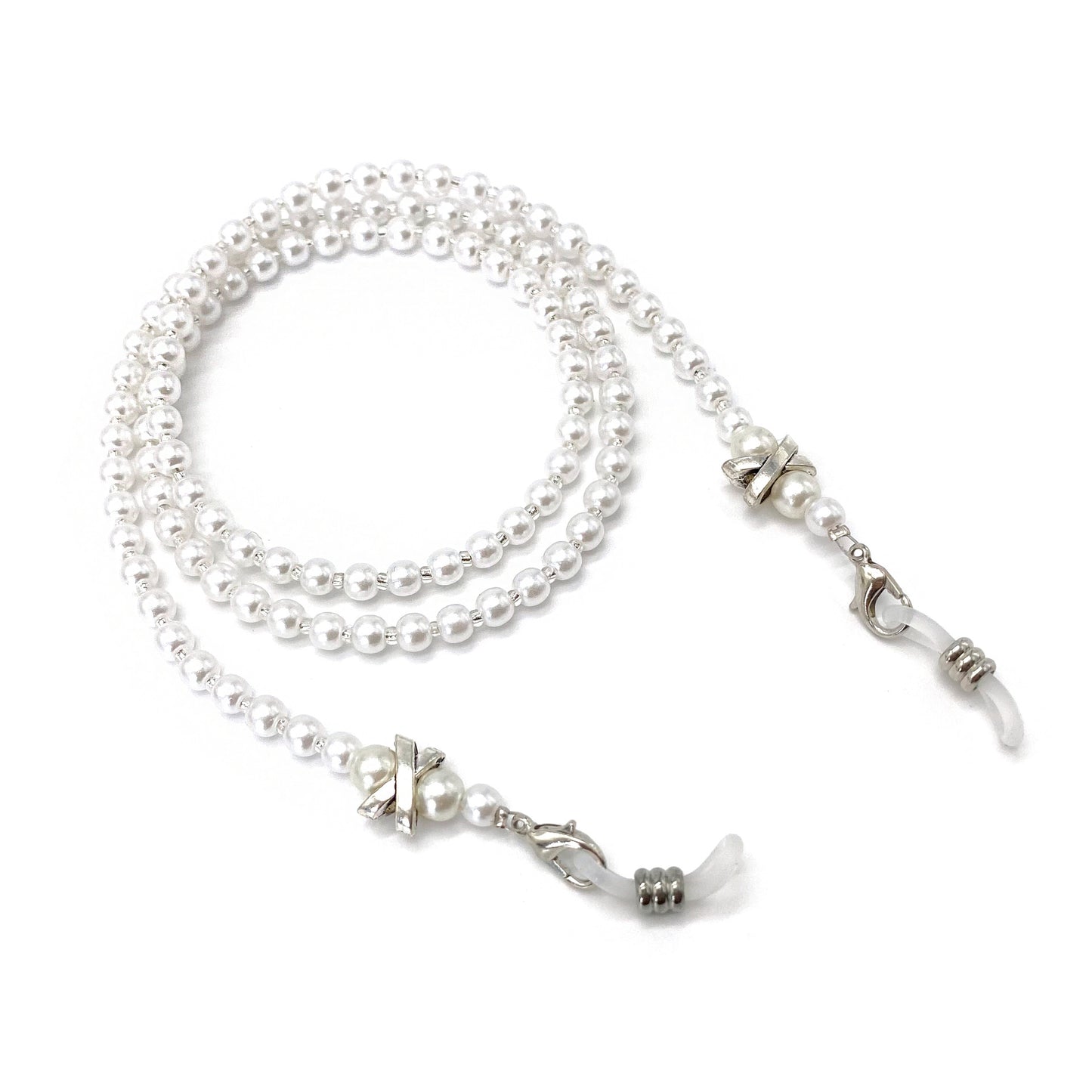 Elegante Perlenbesetzte Brillenband Brehn