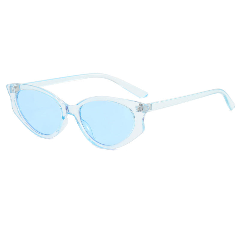 Damen Katzenaugen Sonnenbrille mit transparentem Rahmen Brehn