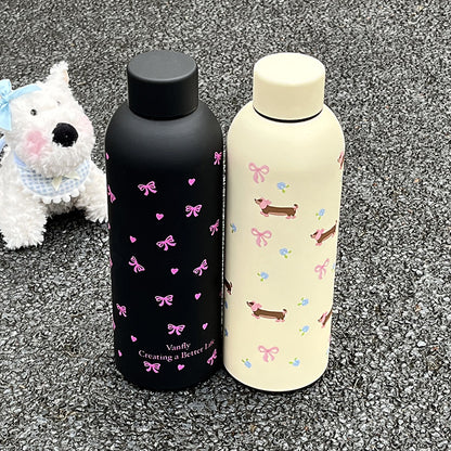Damen Isolier-Trinkflasche mit floralem Design und hygienischem Verschlusssystem Brehn