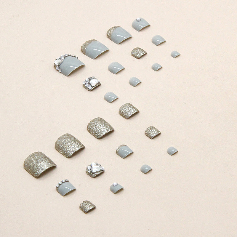 Glamouröses Glitter-Pediküre-Set Brehn