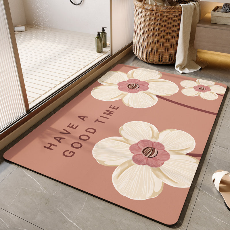 Dekorative florale Badematte Brehn