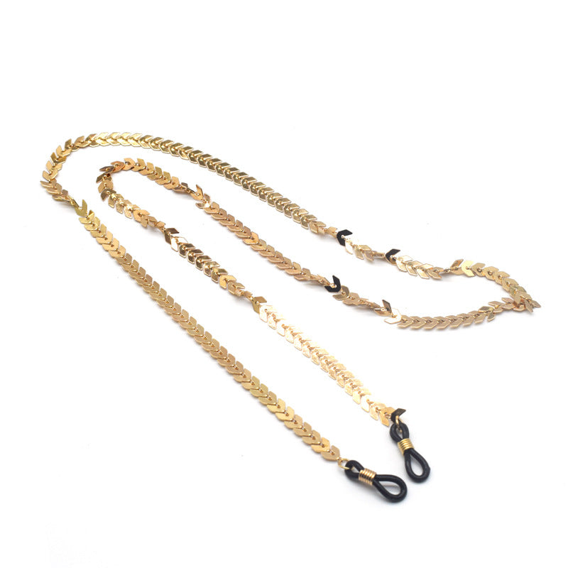 Elegante vergoldete Brille Kette Brehn