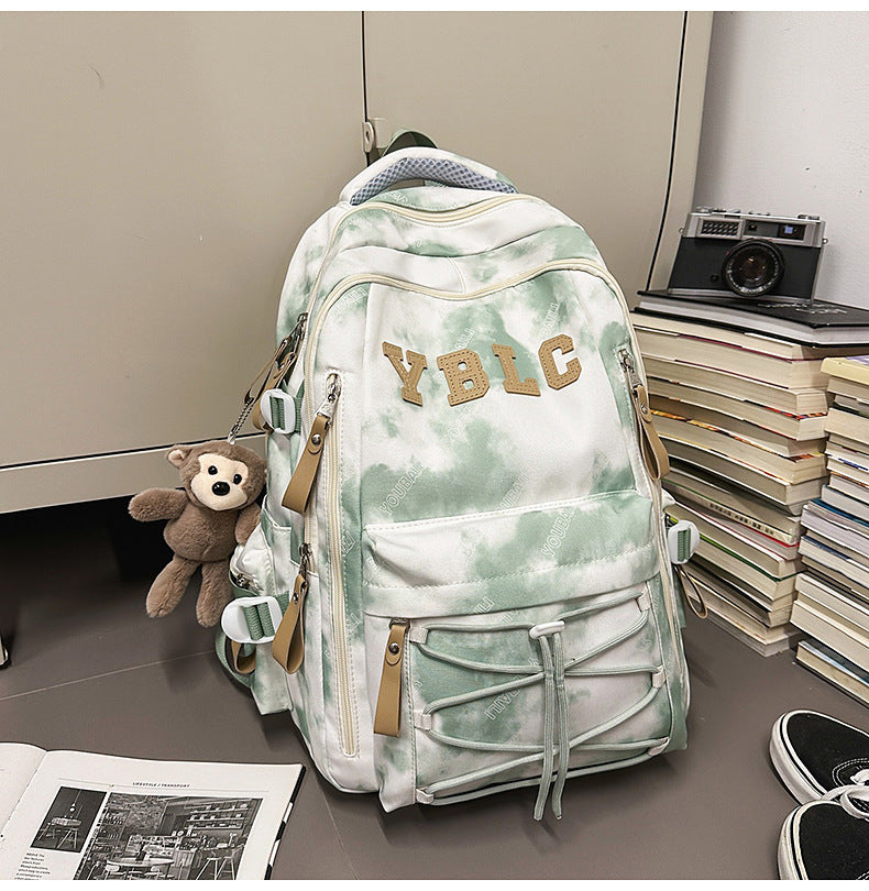 Mehrfachfächer Schultasche mit Wolkenmuster