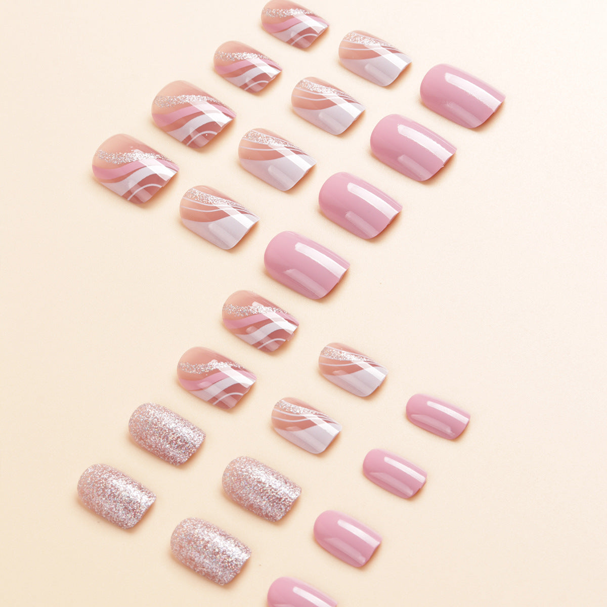 Künstlerisches Glitter-Nageldesign-Set Brehn